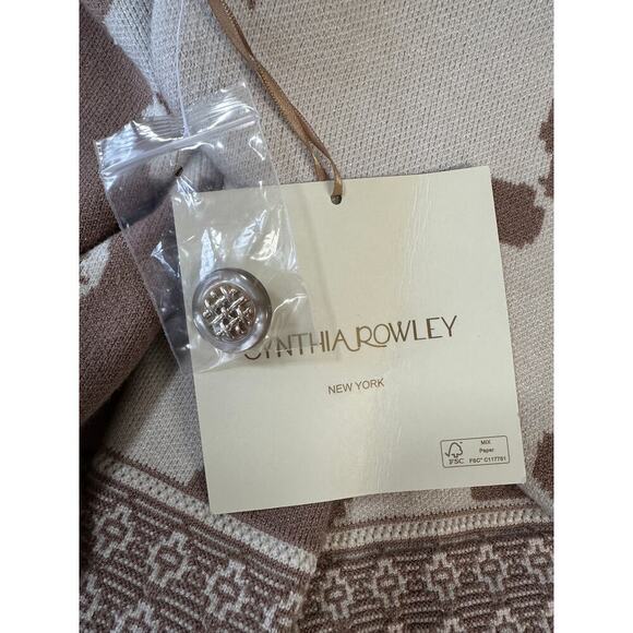 Cynthia Rowley NWT Women Cardigan Button Up Sweater L Thick and Soft! Career - Picture 11 of 11